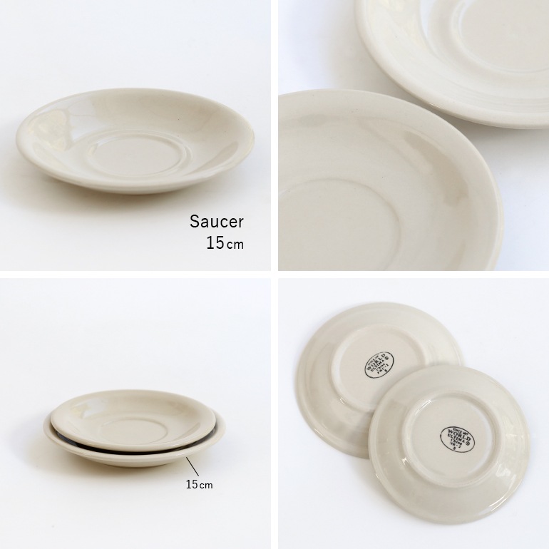 Libbey リビー｜プリンセスホワイト ソーサー 15cm (Libbey カップ用)