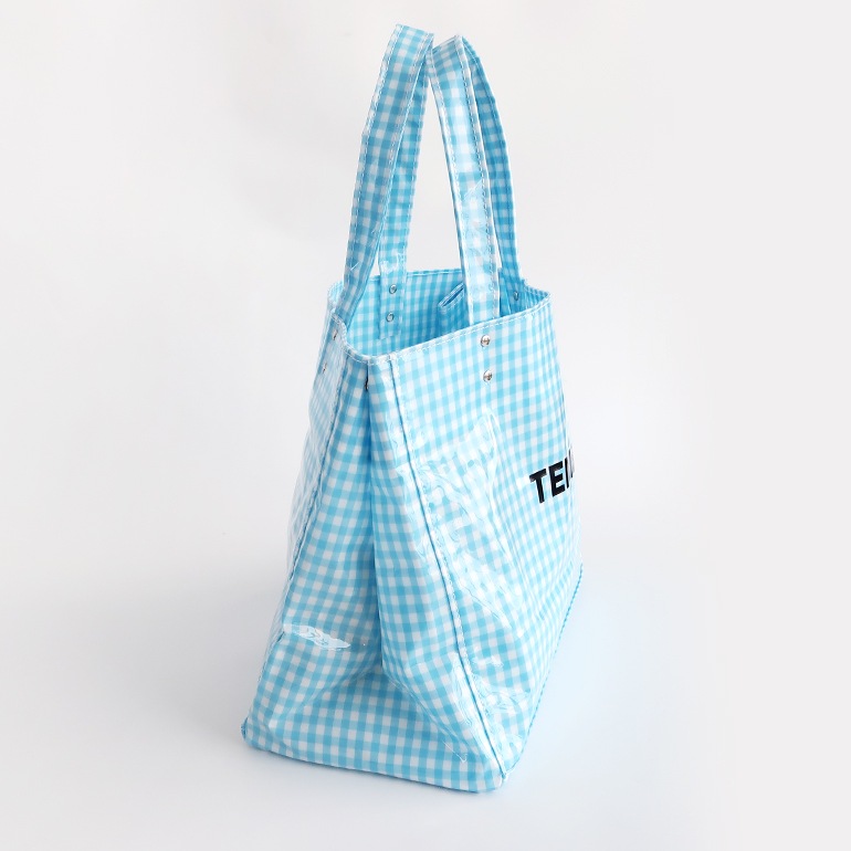 TEMBEA テンベア｜CARRY TOTE　GINGHAM SAX