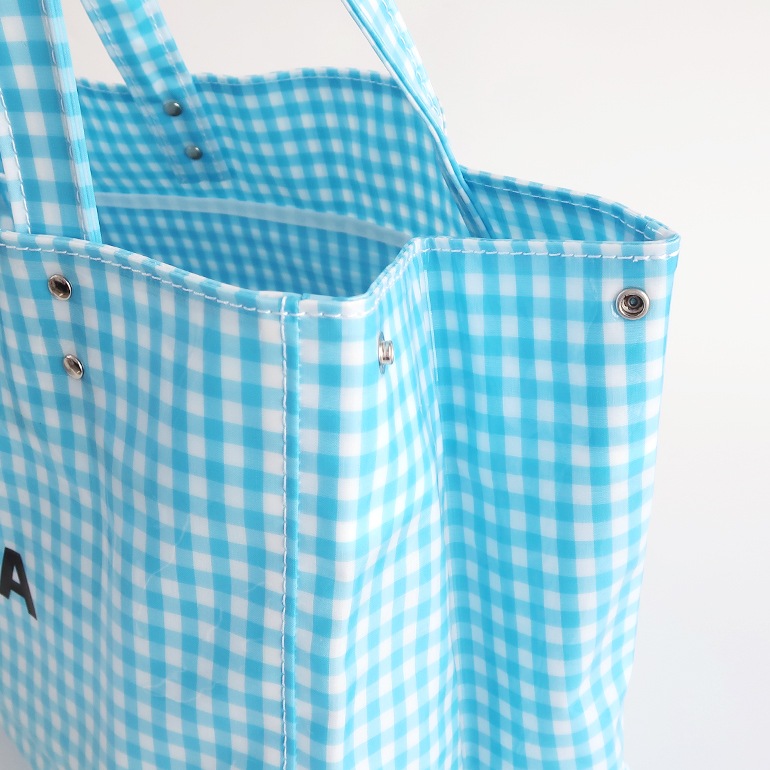 TEMBEA テンベア｜CARRY TOTE GINGHAM SAX 通販｜DUPON35