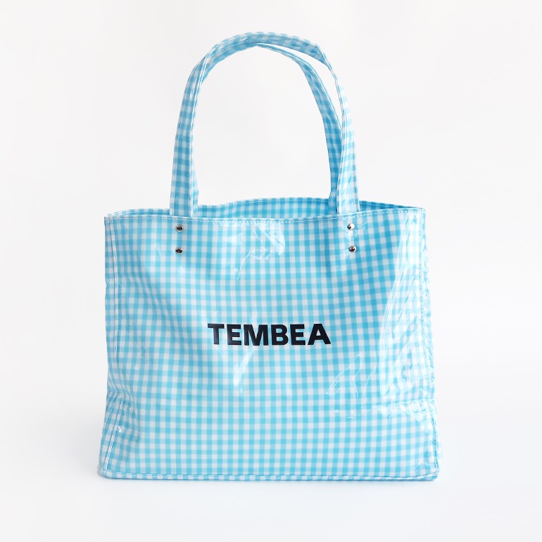 TEMBEA テンベア｜CARRY TOTE　GINGHAM SAX