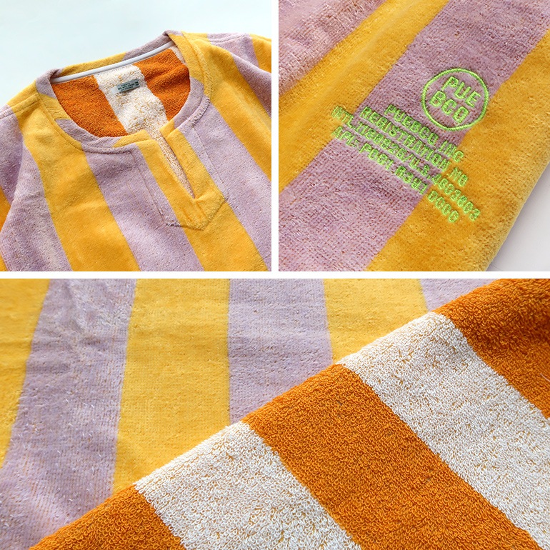 PUEBCO プエブコ｜POOL OVER TEE【Pink×Yellow】