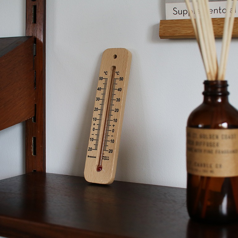 DETAIL ディテール｜Brannan Wood Wall Thermometer 150mm ウッド ウォール サーモメーター 150mm
