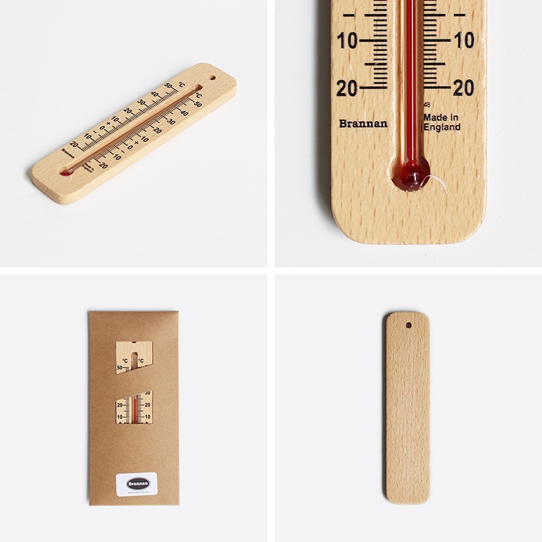 DETAIL ディテール｜Brannan Wood Wall Thermometer 150mm ウッド ウォール サーモメーター 150mm