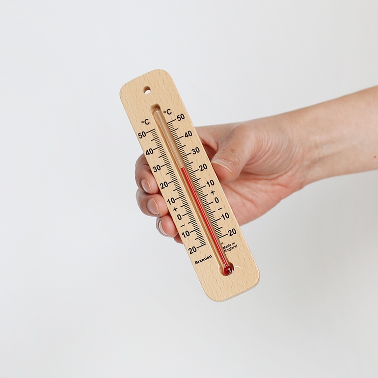 DETAIL ディテール｜Brannan Wood Wall Thermometer 150mm ウッド ウォール サーモメーター 150mm
