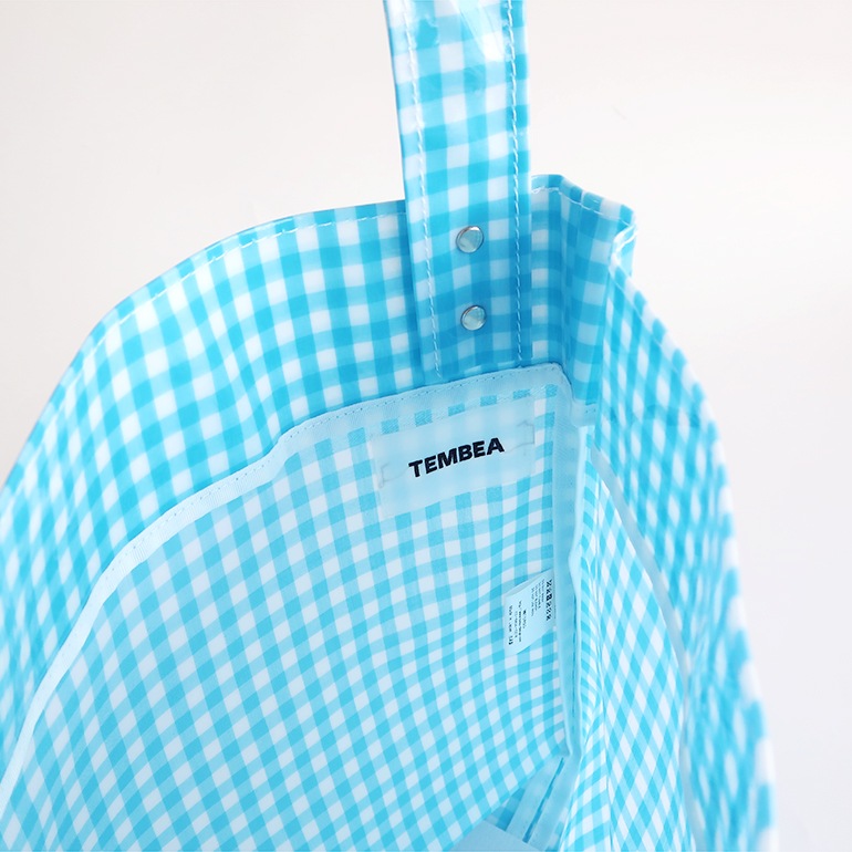 TEMBEA テンベア｜BAGUETTE TOTE MEDIUM　GINGHAM SAX