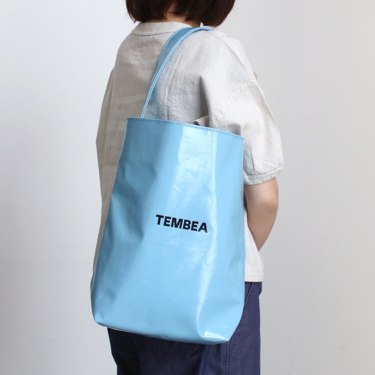 TEMBEA テンベア｜BAGUETTE TOTE MEDIUM　GINGHAM SAX