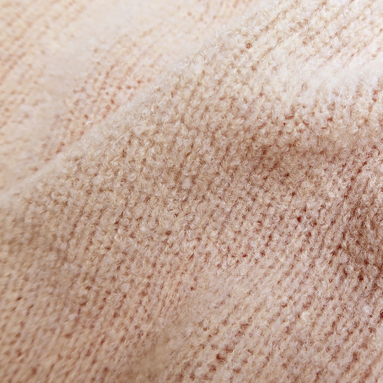 maillot マイヨ｜“mature” Wool Bicolor Crew Wide Sweater【全3色】