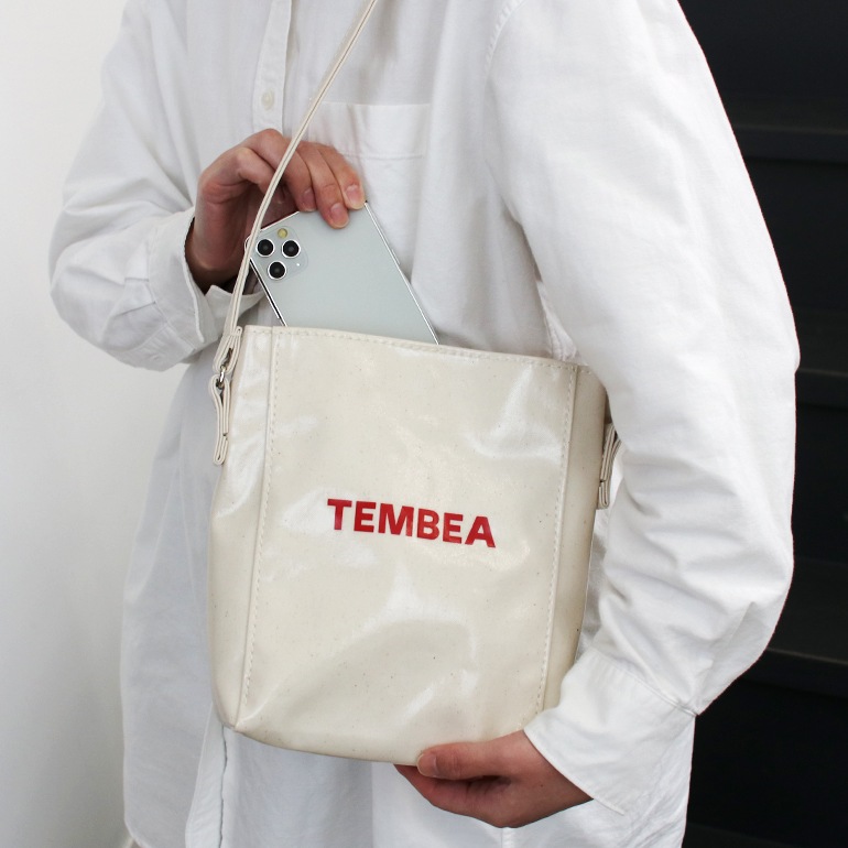 TEMBEA テンベア｜MINI SHOULDER CHECK BEIGE/BLUE 通販｜DUPON35