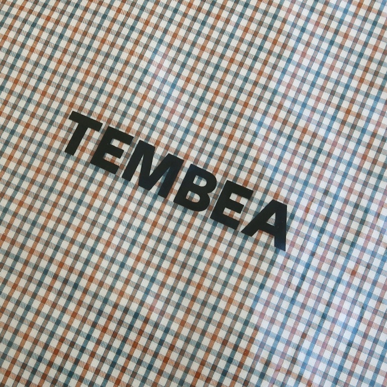 TEMBEA テンベア｜MINI SHOULDER　CHECK BEIGE/BLUE