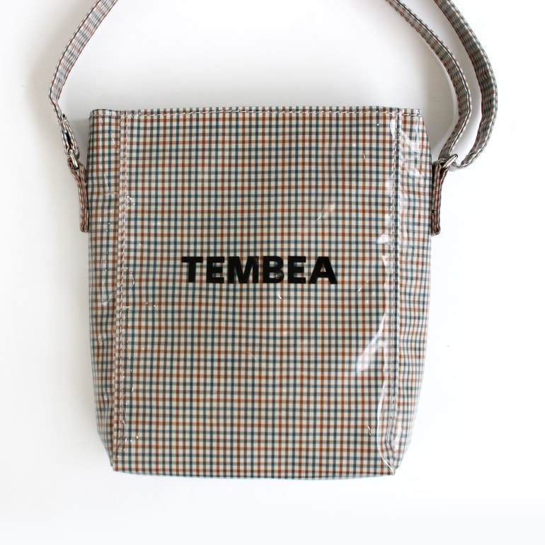 TEMBEA テンベア｜MINI SHOULDER CHECK BEIGE/BLUE 通販｜DUPON35