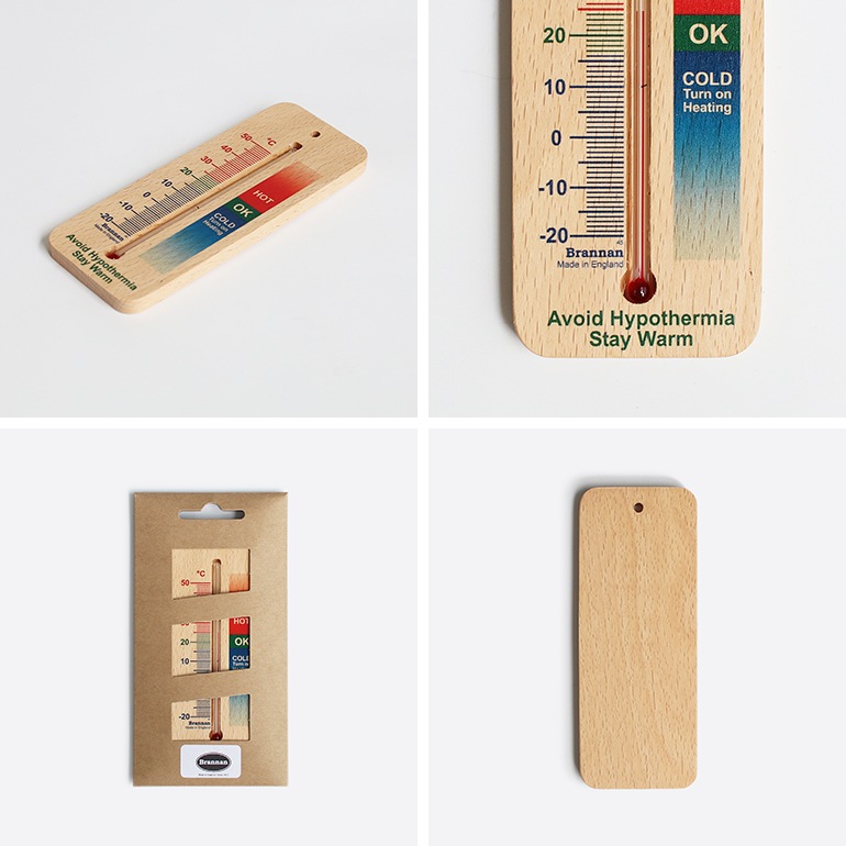DETAIL ディテール｜Brannan Wood Wall Thermometer 150mm Comfort ウッド ウォール サーモメーター 150mm コンフォート
