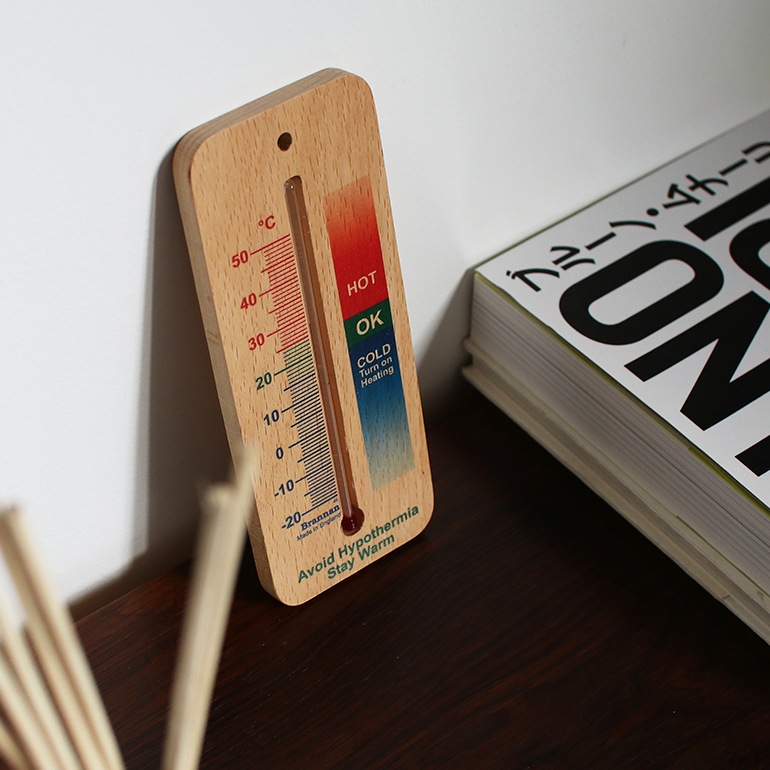 DETAIL ディテール｜Brannan Wood Wall Thermometer 150mm Comfort ウッド ウォール サーモメーター 150mm コンフォート