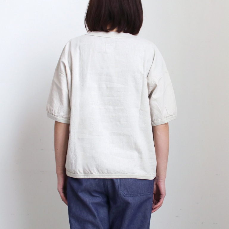 【セール】maillot マイヨ｜Linen Rich Big Sweat Shirt-Tee【全4色】