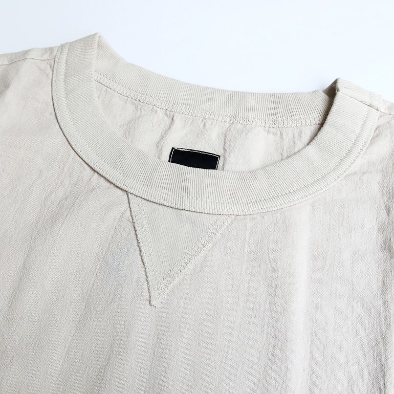 【セール】maillot マイヨ｜Linen Rich Big Sweat Shirt-Tee【全4色】