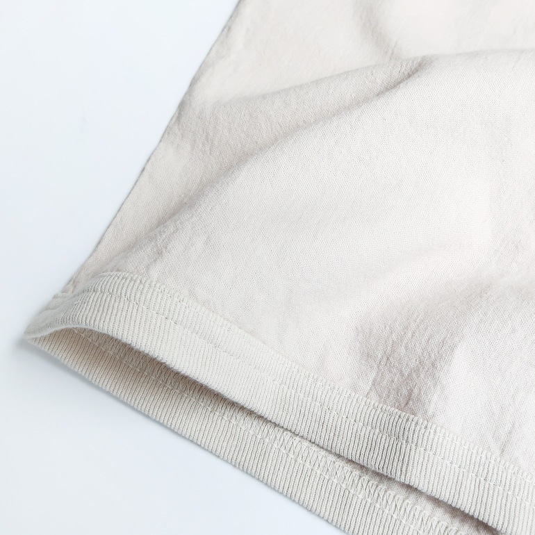 【セール】maillot マイヨ｜Linen Rich Big Sweat Shirt-Tee【全4色】