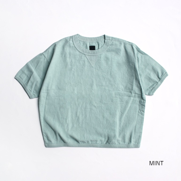 【セール】maillot マイヨ｜Linen Rich Big Sweat Shirt-Tee【全4色】