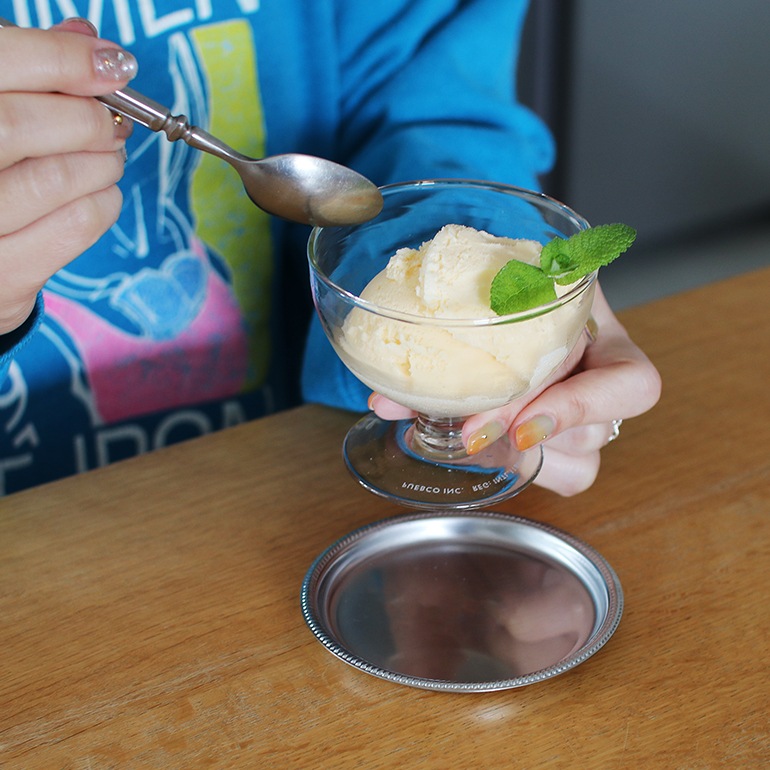 PUEBCO プエブコ｜BLOW GLASS DESSERT CUP Round/Triangle ブロー ガラス デザート カップ