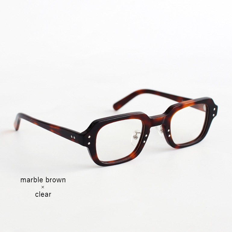 USSタイプ S9 アイウェア フレーム (マーブルブラウン×クリア)