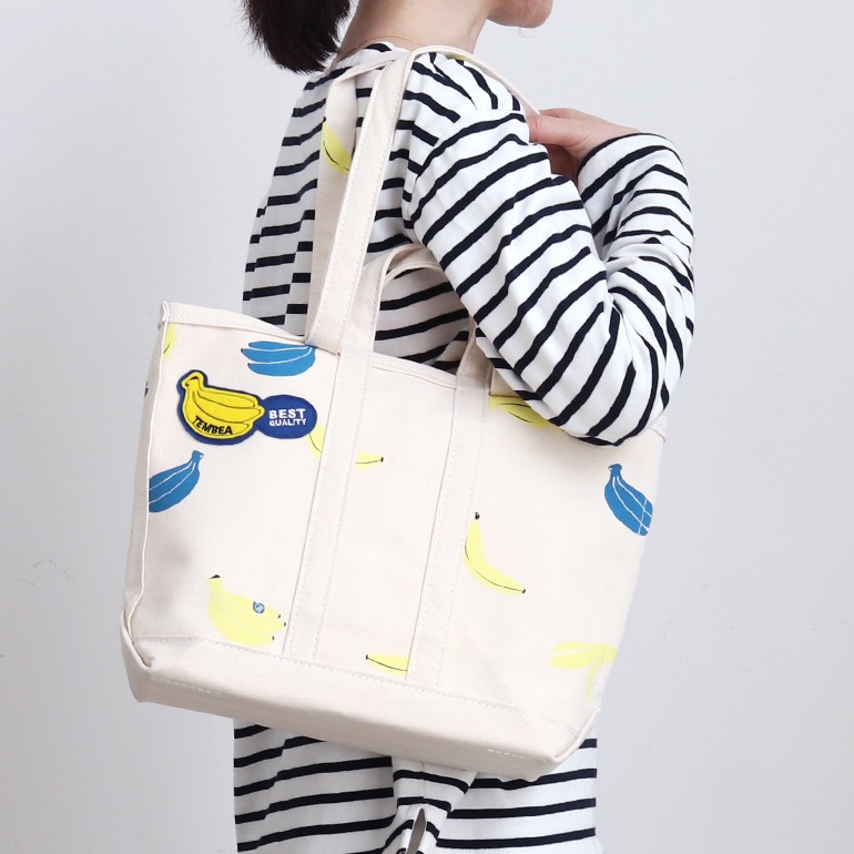 TEMBEA テンベア｜MARKET TOTE SMALL　BANANA+WAPPEN/NATURAL