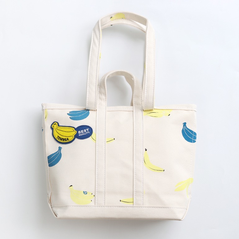 TEMBEA テンベア｜MARKET TOTE SMALL　BANANA+WAPPEN/NATURAL