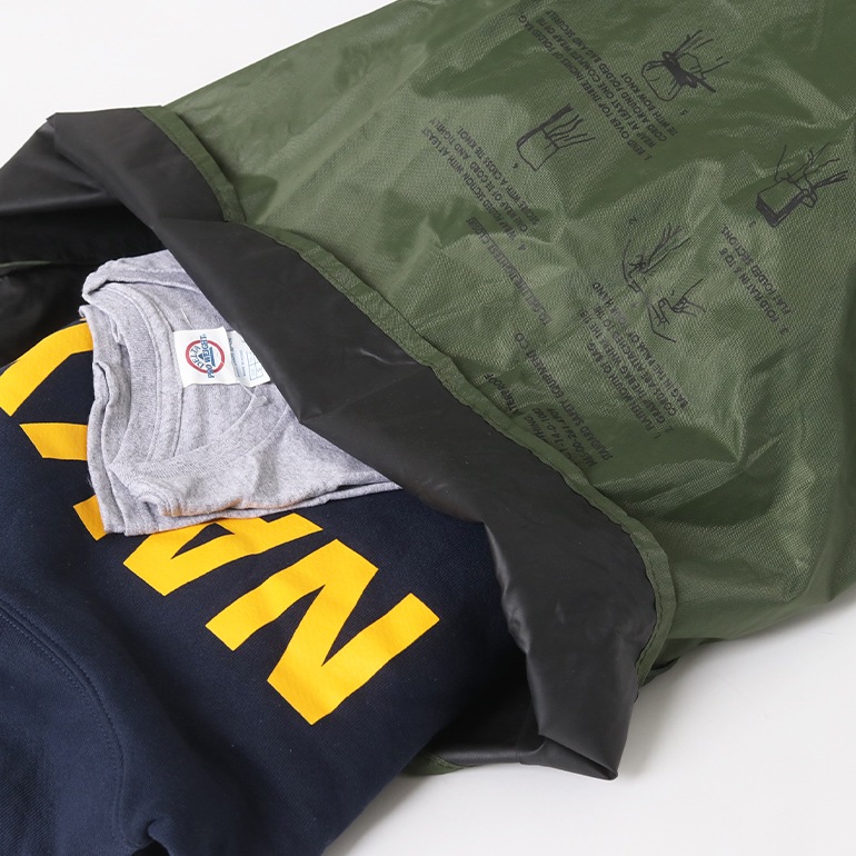 USED 米軍 WATERPROOF CLOTHING BAG ラバーライニング