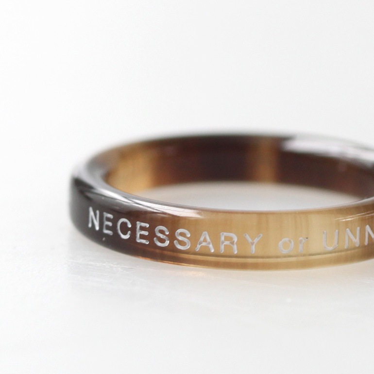 necessary or unnecessary ネセサリー オア アンネセサリー｜BUTTON RING 2　マーブル