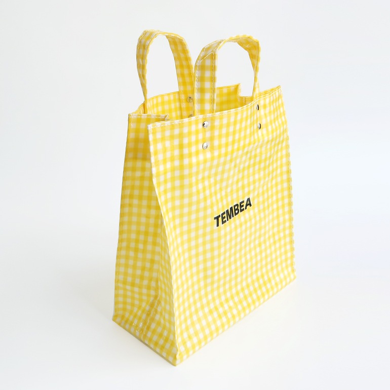 TEMBEA テンベア｜PAPER TOTE MEDIUM GINGHAM YELLOW 通販｜DUPON35
