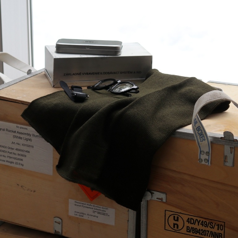 米軍 ユーズド ウールマフラー