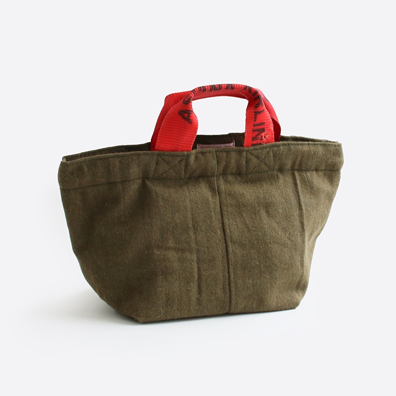 PUEBCO プエブコ｜VINTAGE WOOL GARMENTS ZIP TOTE / Red Lining