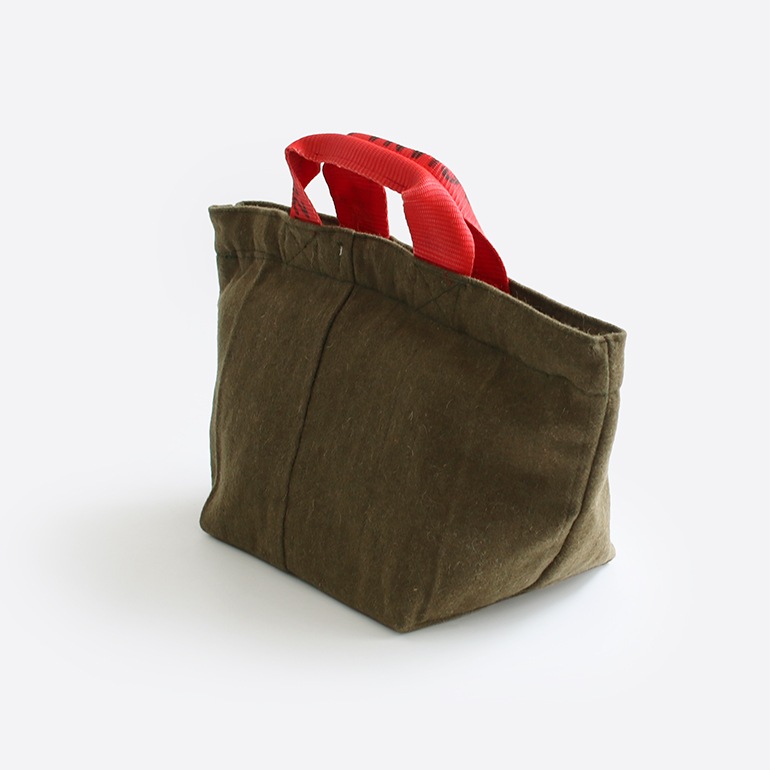 PUEBCO プエブコ｜VINTAGE WOOL GARMENTS ZIP TOTE / Red Lining