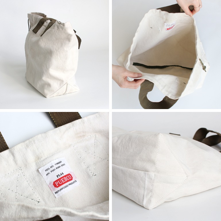 PUEBCO プエブコ｜VINTAGE POSTAL BAG CONVERTED TO TOTE (巾着タイプ)
