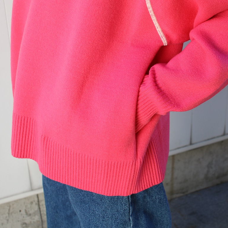 maillot マイヨ｜“mature” Light Double Knit Crew【全2色】