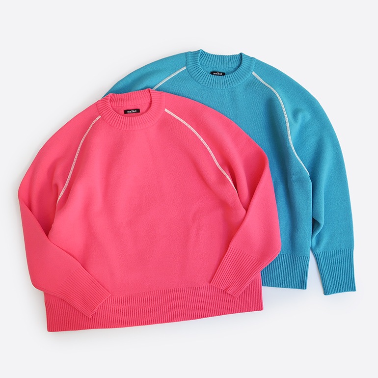 maillot マイヨ｜“mature” Light Double Knit Crew【全2色】