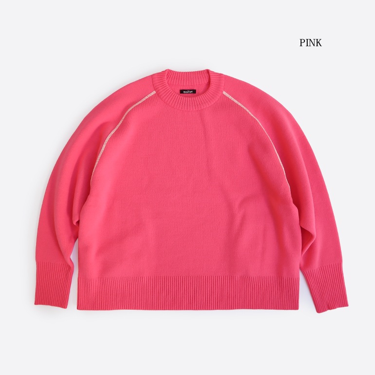 maillot マイヨ｜“mature” Light Double Knit Crew【全2色】