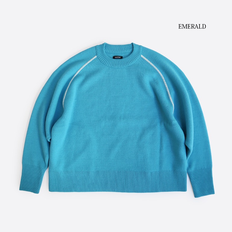 maillot マイヨ｜“mature” Light Double Knit Crew【全2色】