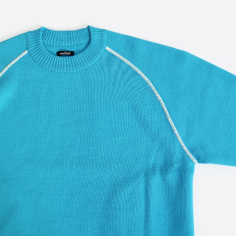 maillot マイヨ｜“mature” Light Double Knit Crew【全2色】