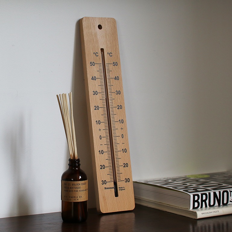 DETAIL ディテール｜Brannan Wood Wall Thermometer 380mm ウッド ウォール サーモメーター 380mm