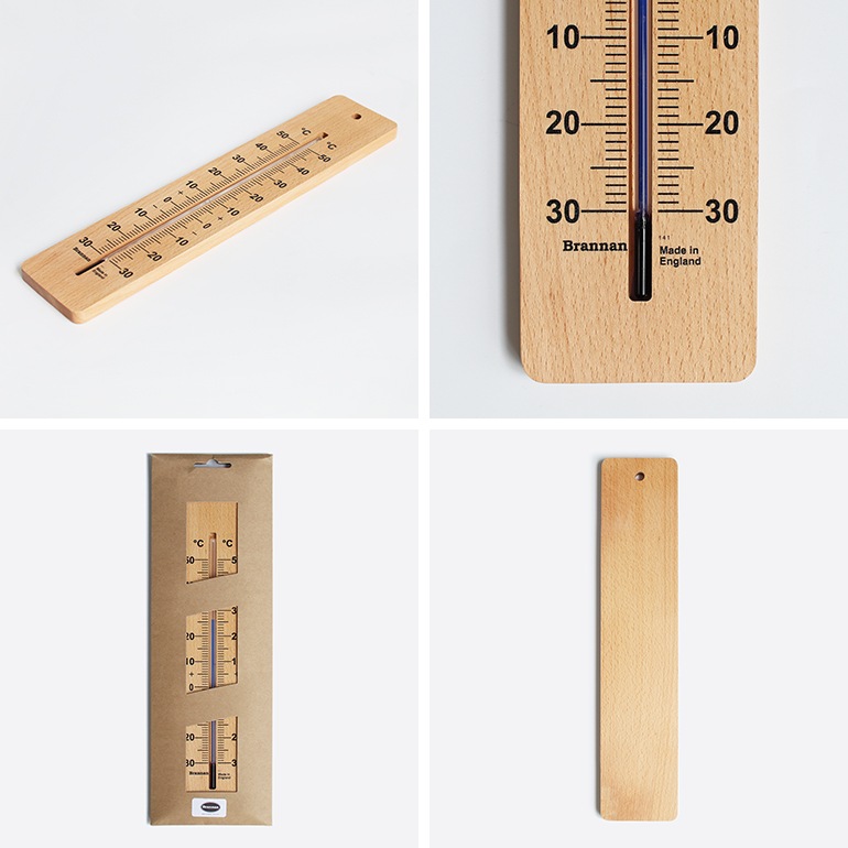 DETAIL ディテール｜Brannan Wood Wall Thermometer 380mm ウッド ウォール サーモメーター 380mm