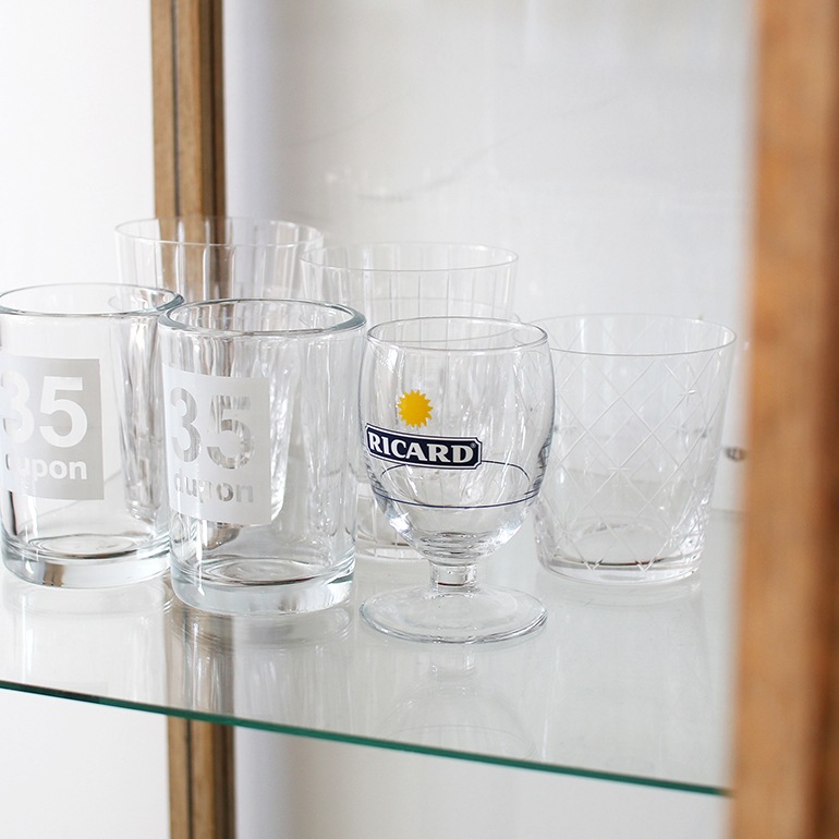 VINTAGE｜RICARD　脚付グラス
