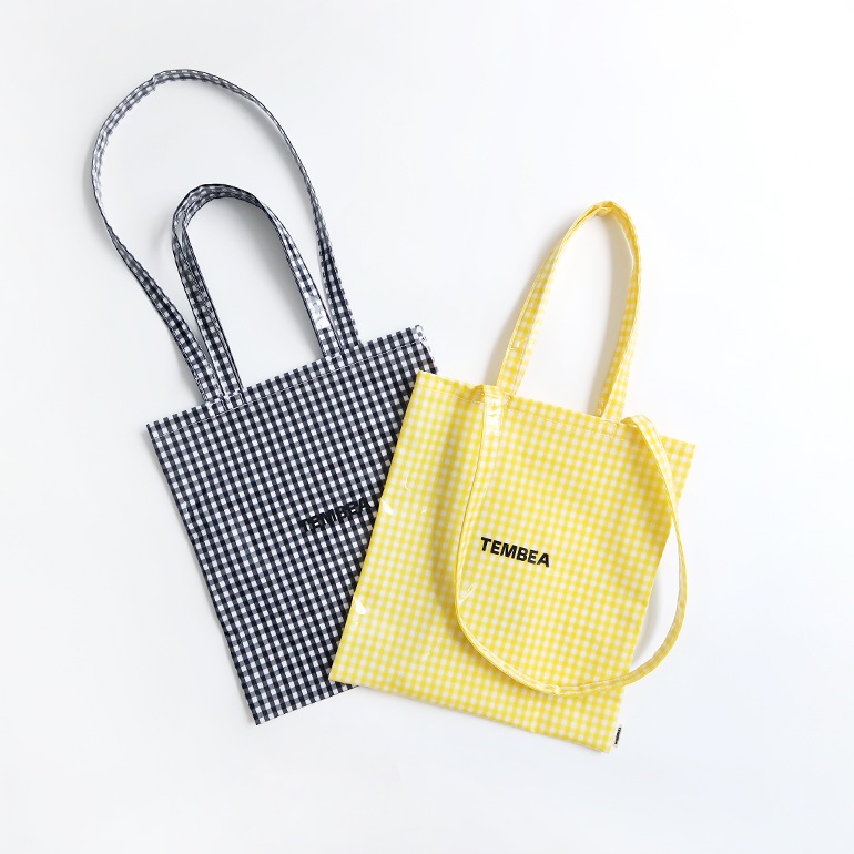 TEMBEA テンベア｜3HANDLE TOTE　GINGHAM BLACK