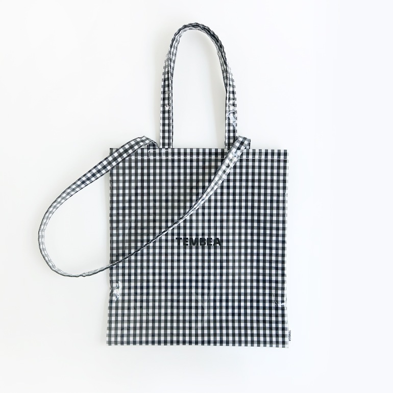 TEMBEA テンベア｜3HANDLE TOTE　GINGHAM BLACK