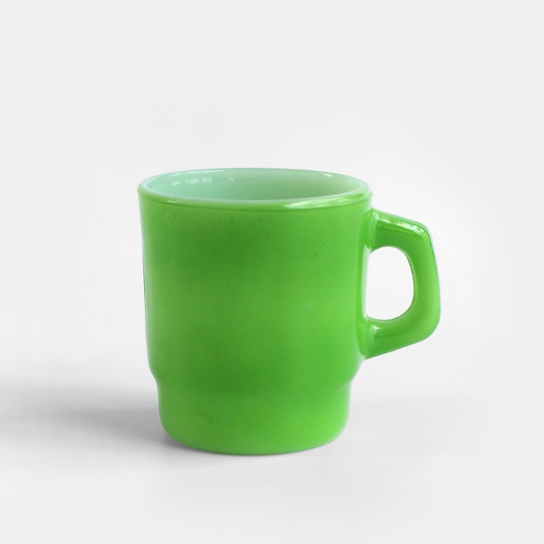 VINTAGE｜Fire-King スタッキングマグ【Green】A