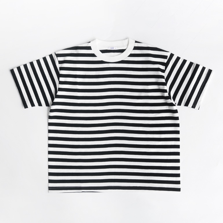 【取扱い終了/セール】maillot マイヨ｜Tube Border S/S-Tee　BLACK