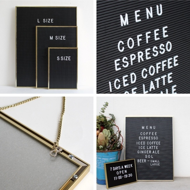 【メーカー廃番/セール】Letter Board Gold(M)