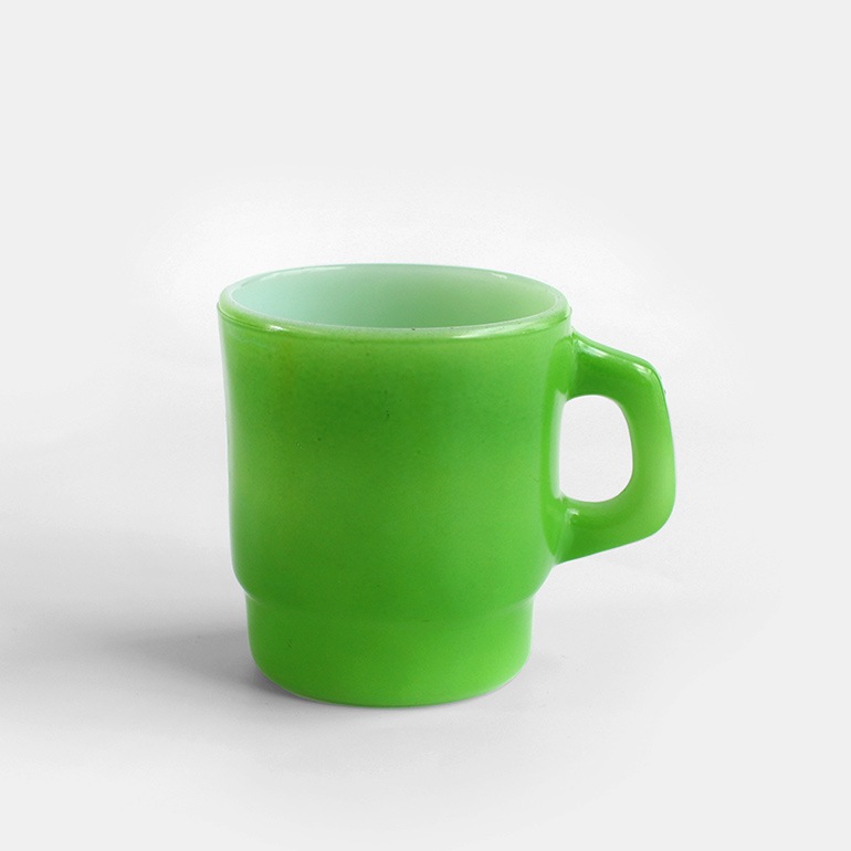 VINTAGE｜Fire-King スタッキングマグ【Green】B