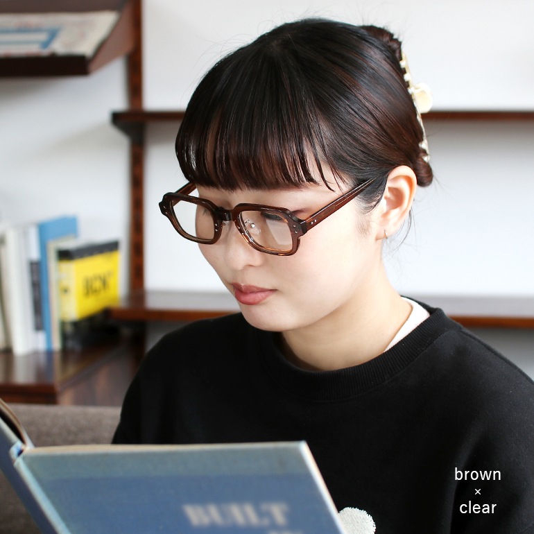 USSタイプ S9 アイウェア フレーム (ピュアブラック×クリア)