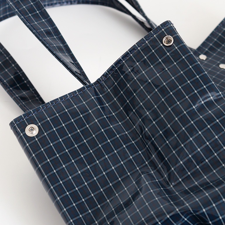 TEMBEA テンベア｜CARRY TOTE　CHECK BLUE