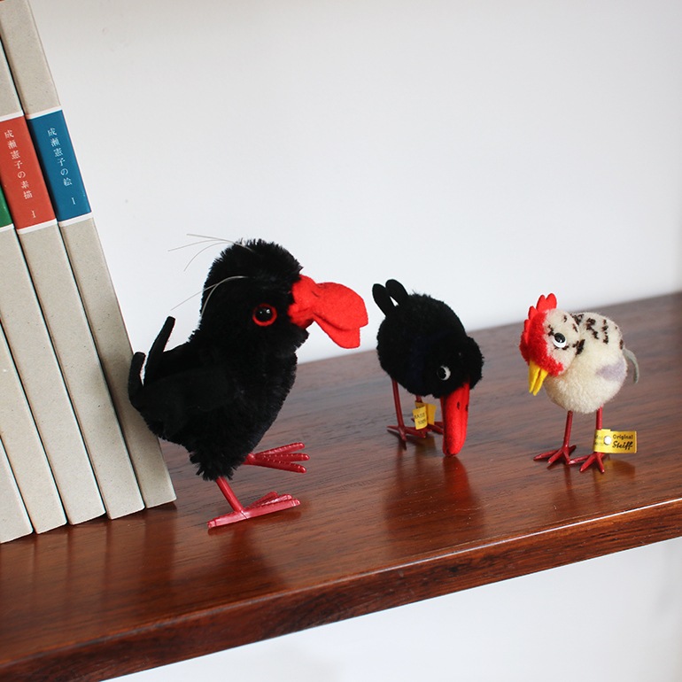 VINTAGE｜Steiff pompom Raven