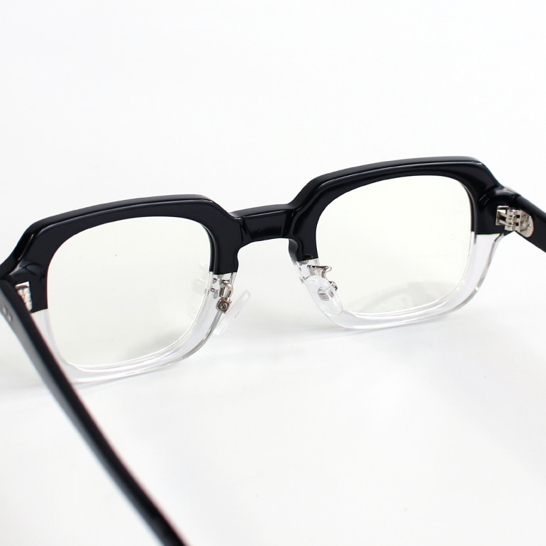 USSタイプ S9 アイウェア フレーム (ピュアブラック/クリア×クリア)