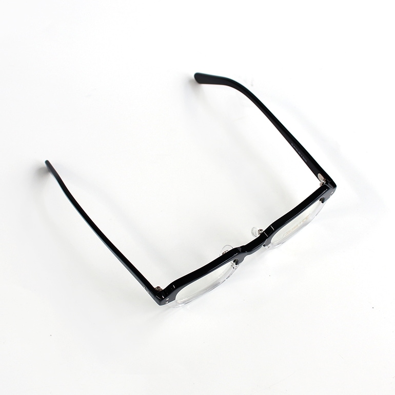 USSタイプ S9 アイウェア フレーム (ピュアブラック/クリア×クリア)